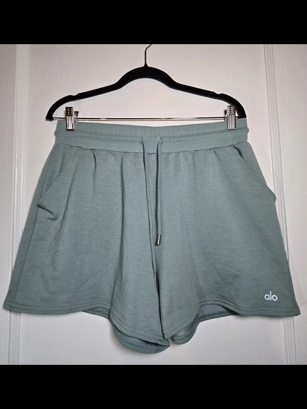 Alo Yoga Women’s L Blue Athletic Athleisure Yoga Workout Everyday Shorts